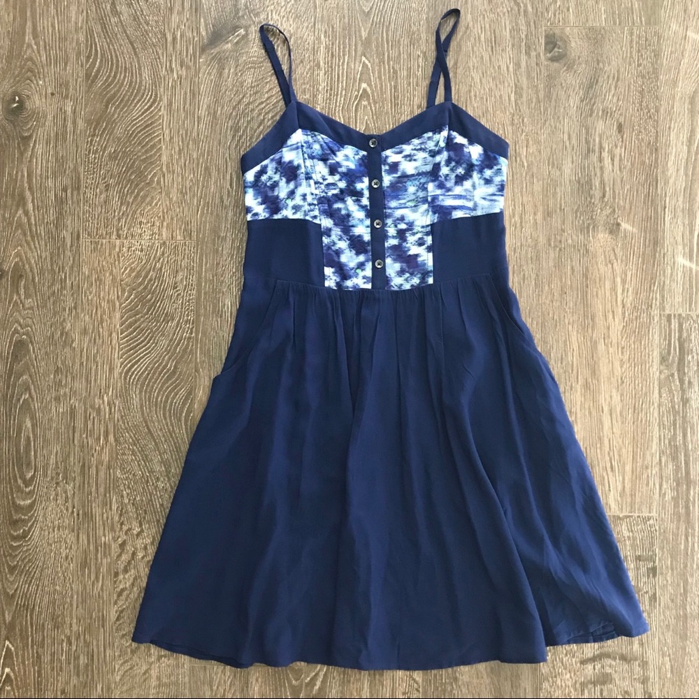 BOGO Stunning Deep Blue Express Dress with Pockets